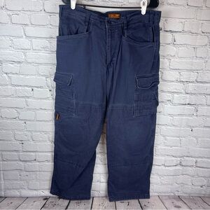 Thrive Pants Mens 35x29 Blue Flame Resistant FR Knee Pads Cargo Utility Workwear